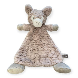 Demdaco Unisex Luna Llama Rattle Blankie Cozie Lovey Baby Toy Sensory Plush Soft